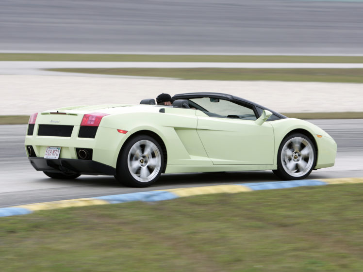 2006, Lamborghini, Gallardo, Spyder, Us spec, Supercar, Supercars HD Wallpaper Desktop Background