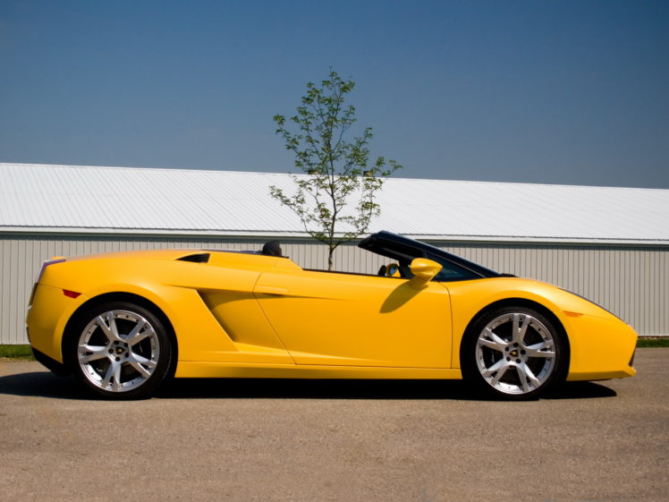2006, Lamborghini, Gallardo, Spyder, Us spec, Supercar, Supercars HD Wallpaper Desktop Background