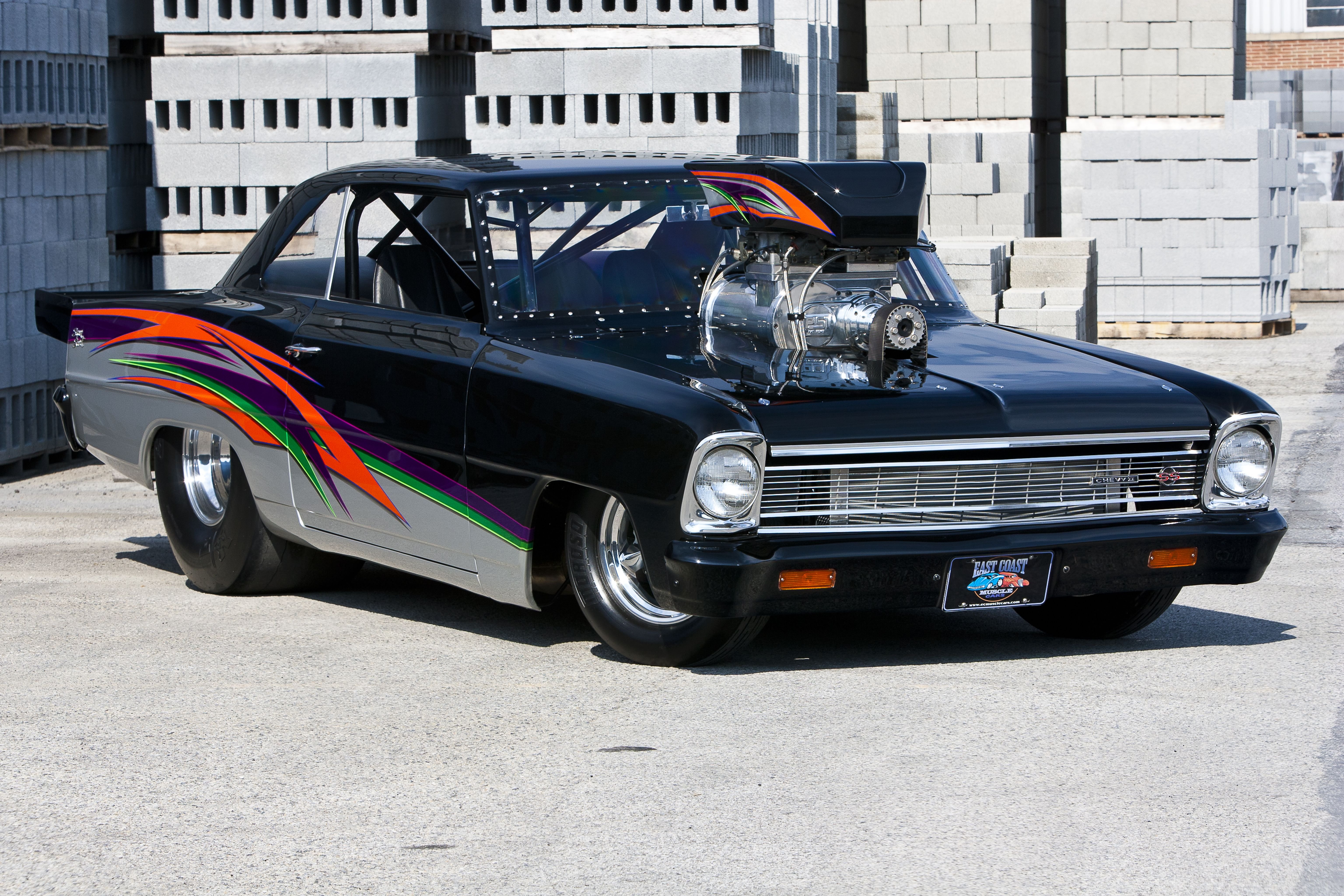1966, Chevrolet, Nova, Classic, Cars, Drag Wallpaper