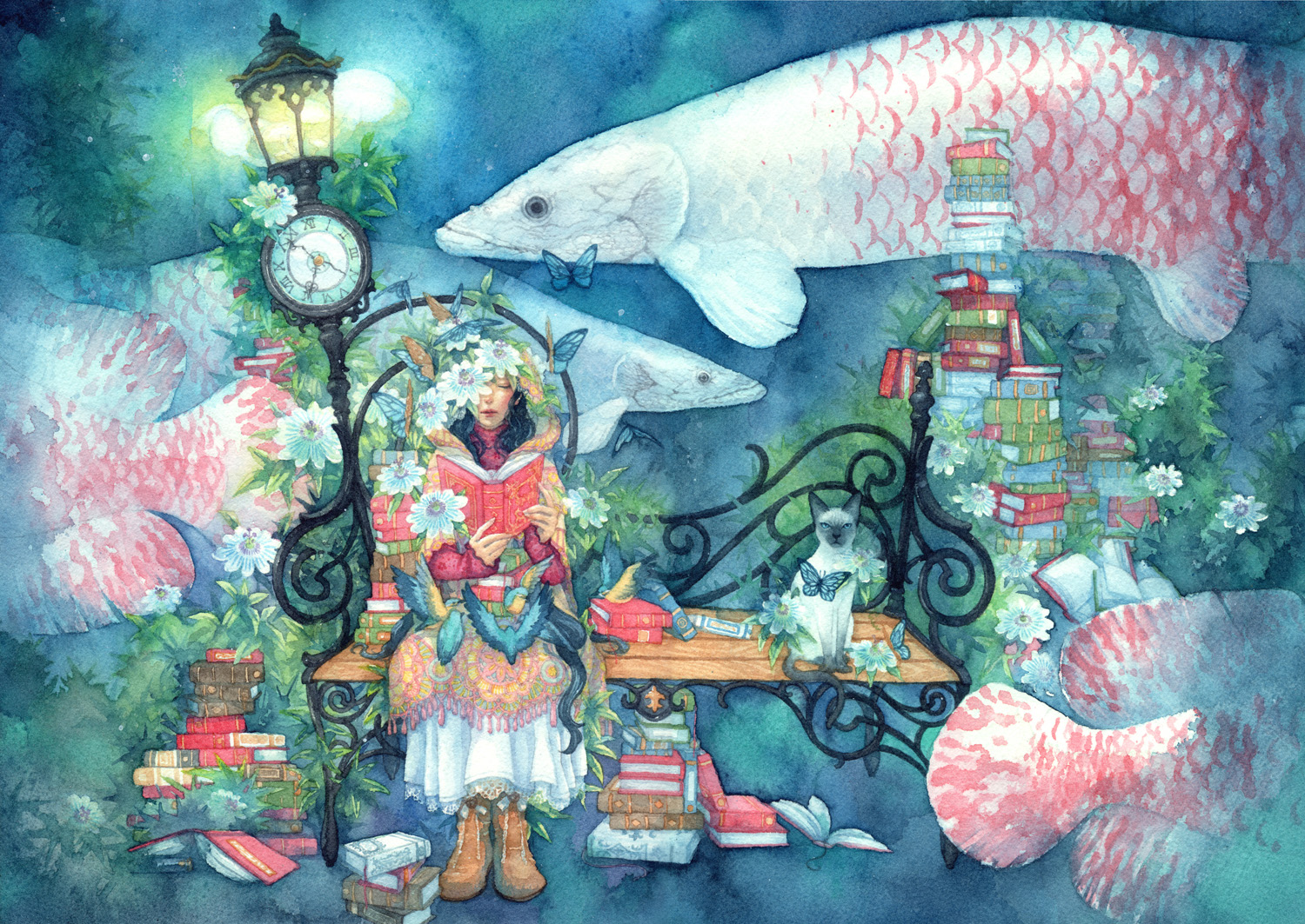 original, Animal, Bird, Book, Boots, Cat, Dress, Fish, Flowers, Original, Shuka Wallpaper