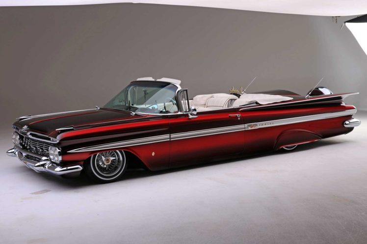 1959, Chevrolet, Impala, Convertible, Custom, Tuning, Hot, Rods, Rod ...