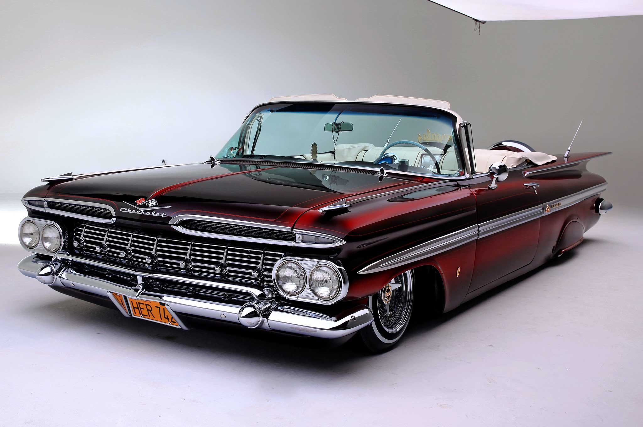 1959, Chevrolet, Impala, Convertible, Custom, Tuning, Hot, Rods, Rod ...