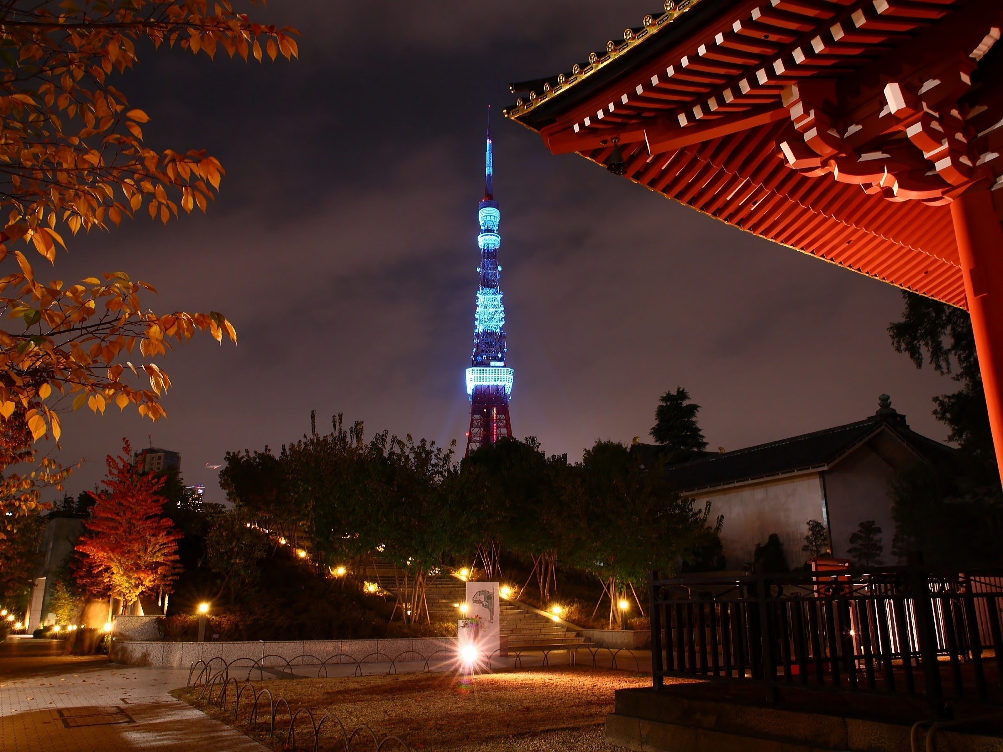 japan, Tokyo, Trees, Cityscapes, Tower, Japanese, City, Lights, Tokyo, Towers Wallpaper