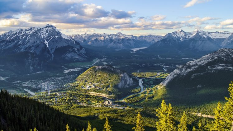 banff, Nature, Landscape, Mountain, Banff, National, Park, Canada HD Wallpaper Desktop Background