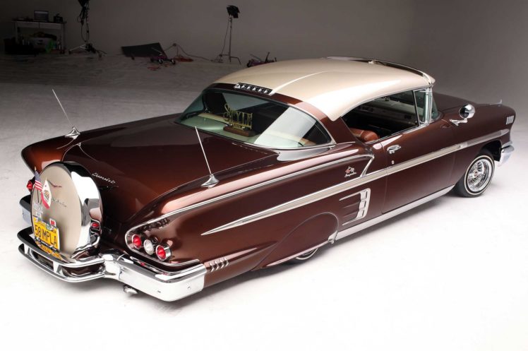 1958, Chevrolet, Impala, Custom, Tuning, Hot, Rods, Rod, Gangsta, Lowrider HD Wallpaper Desktop Background
