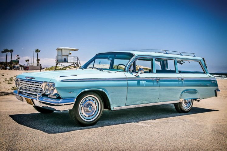 1962, Chevrolet, Impala, Custom, Tuning, Hot, Rods, Rod, Gangsta, Lowrider, Stationwagon HD Wallpaper Desktop Background