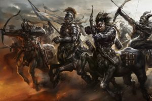 centaurs, Warriors, Archers, Armor, Fantasy, Warrior, Centaur