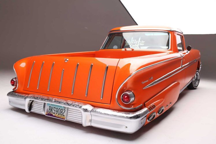 1958, Chevrolet, Nomad, Custom, Tuning, Hot, Rods, Rod, Gangsta, Lowrider, Pickup, Truck HD Wallpaper Desktop Background