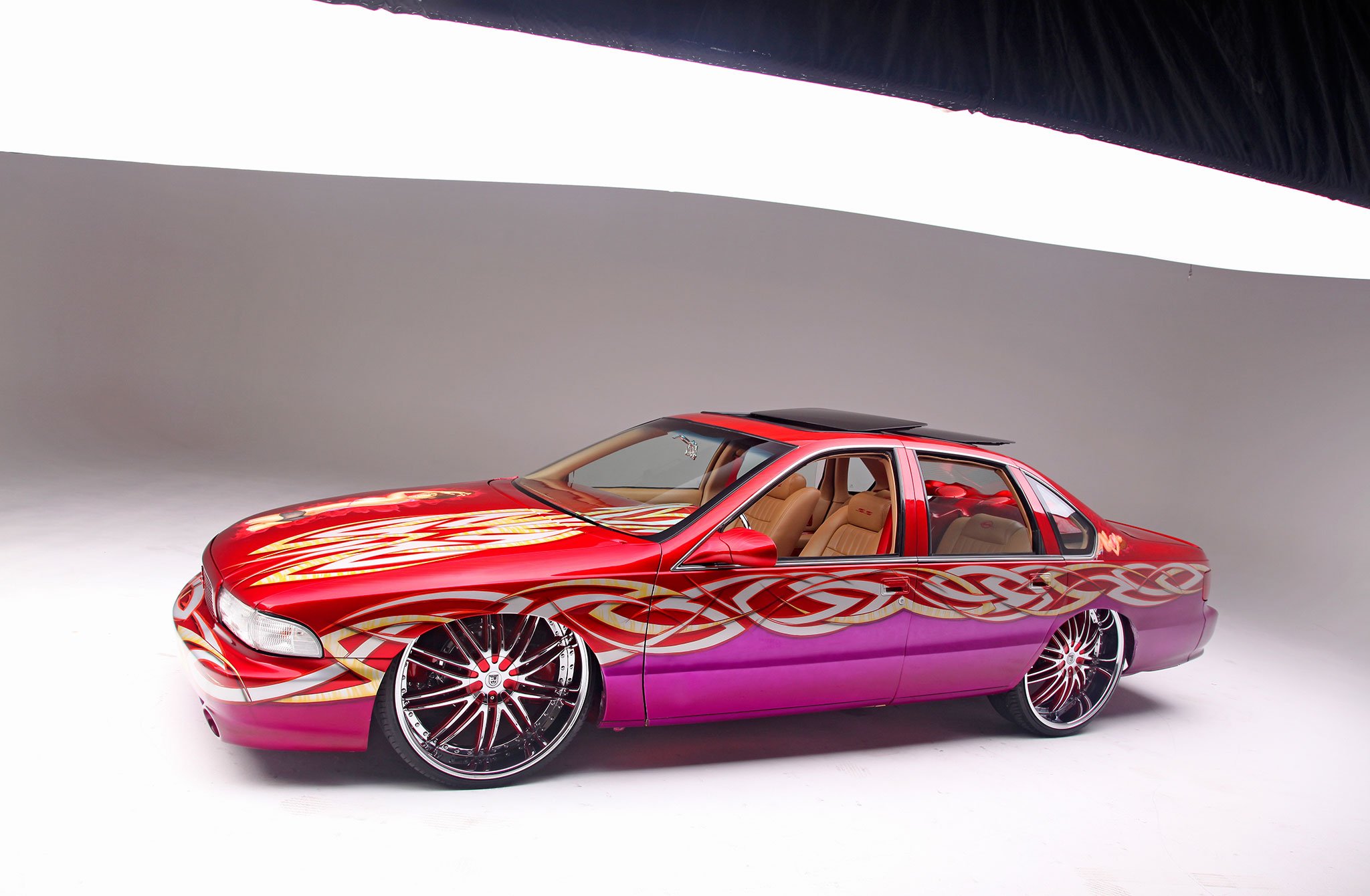 1996, Chevrolet, Impala, Custom, Tuning, Hot, Rods, Rod, Gangsta, Lowrider Wallpaper