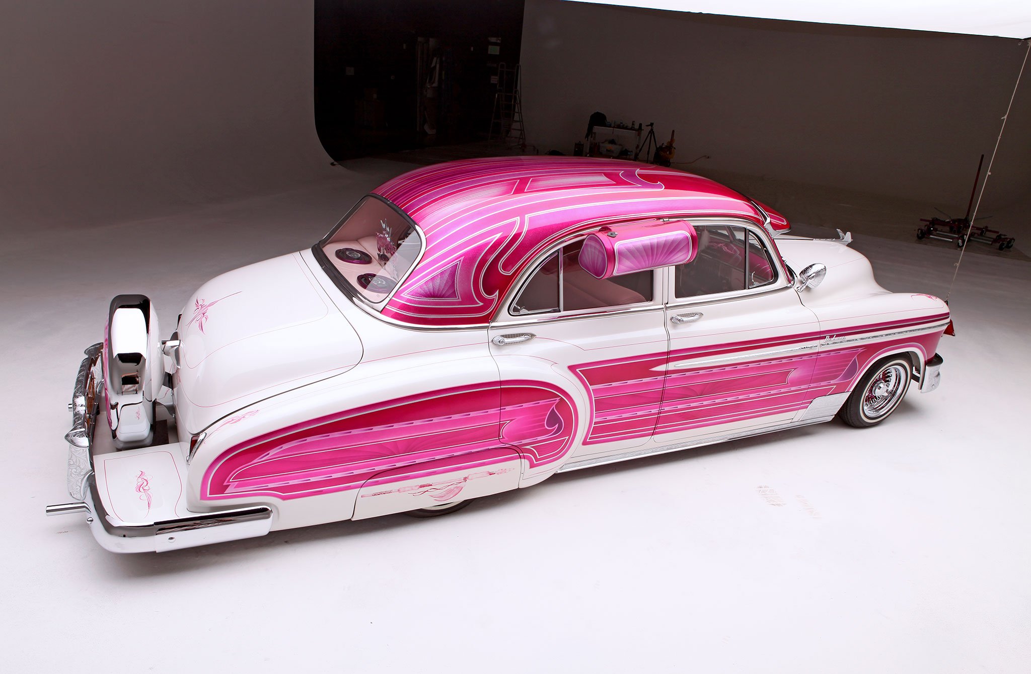 1950, Chevrolet, Deluxe, Custom, Tuning, Hot, Rods, Rod, Gangsta, Lowrider Wallpaper