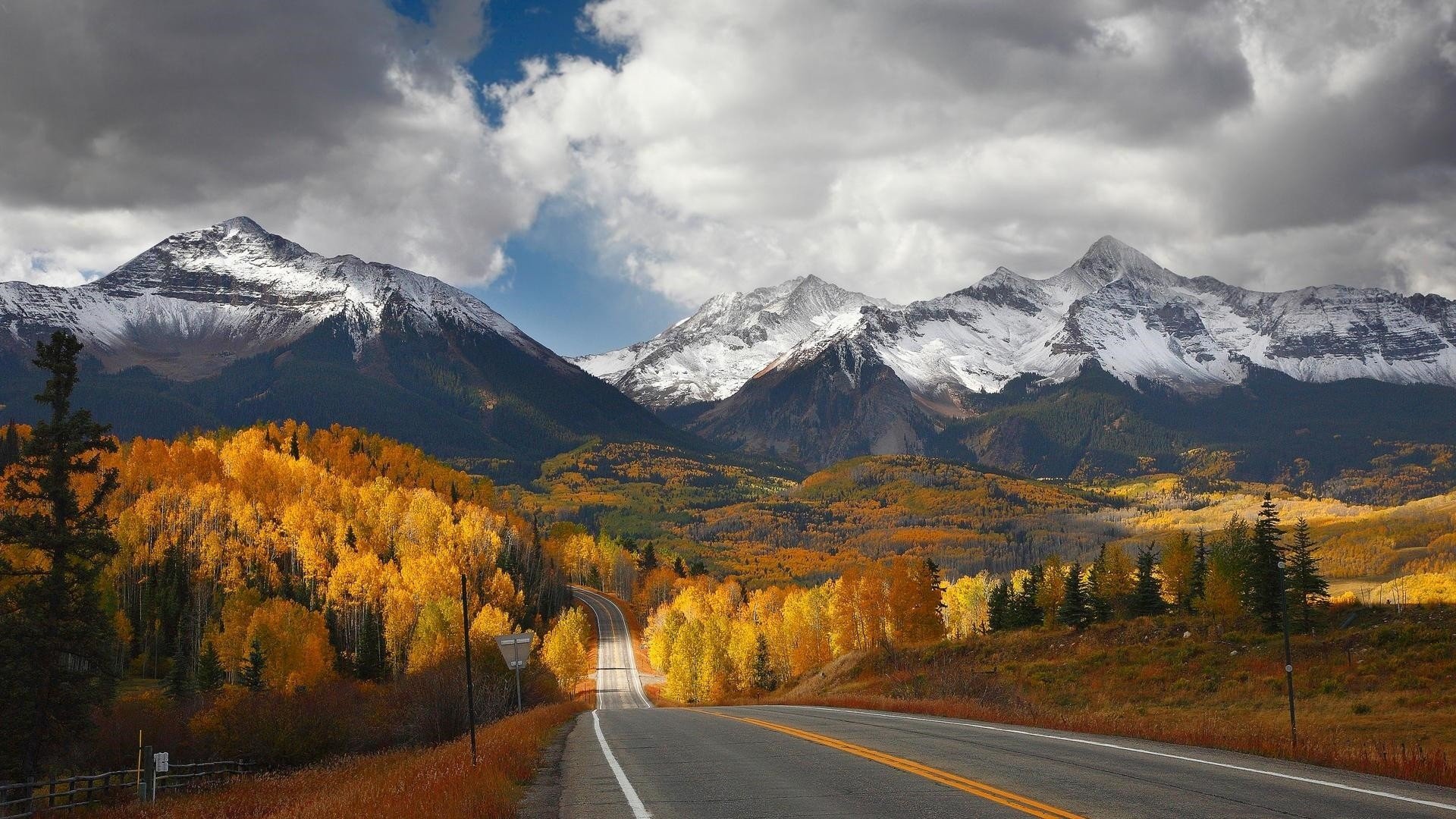 canada, Fall, Nature, Mountains, Road Wallpaper