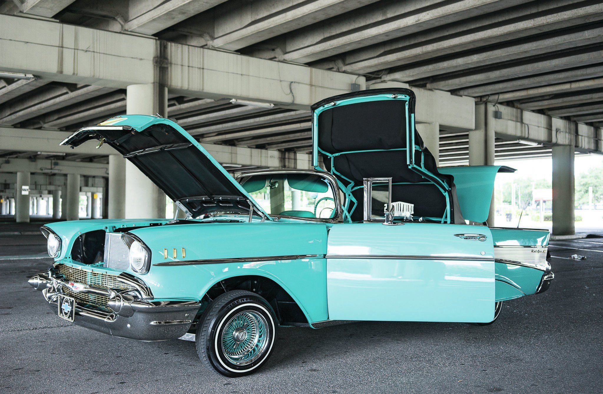 1957, Chevrolet, Bel, Air, Custom, Tuning, Hot, Rods, Rod, Gangsta, Lowrider Wallpaper
