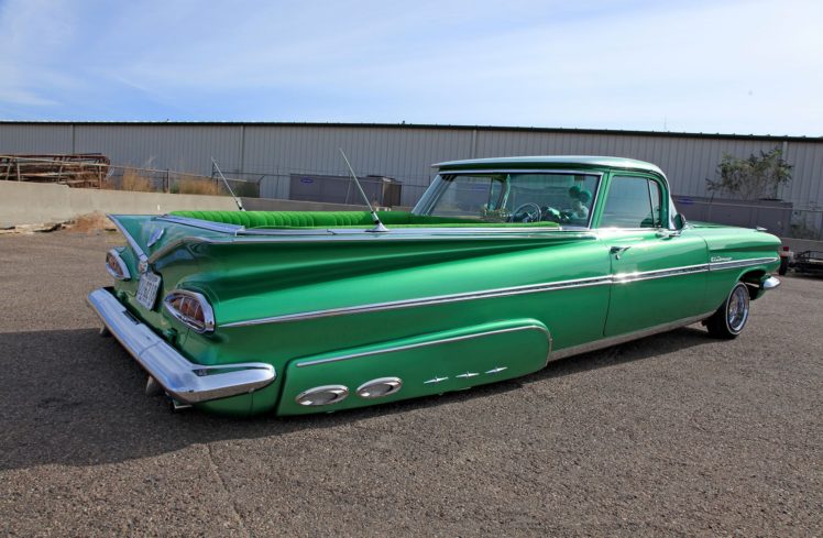 1959, Chevrolet, El, Camino, Custom, Tuning, Hot, Rods, Rod, Gangsta, Lowrider, Pickup, Truck HD Wallpaper Desktop Background