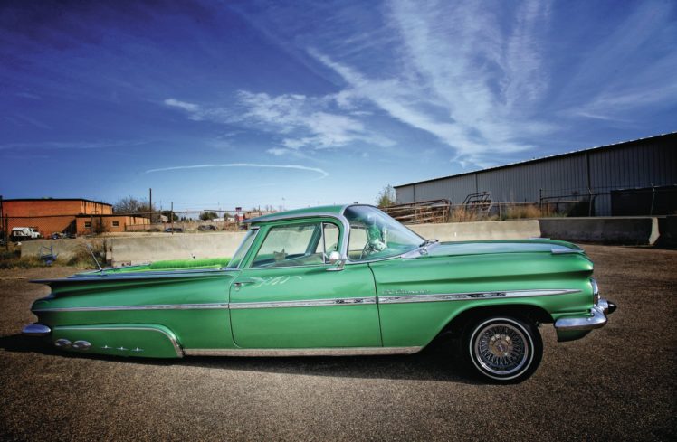 1959, Chevrolet, El, Camino, Custom, Tuning, Hot, Rods, Rod, Gangsta, Lowrider, Pickup, Truck HD Wallpaper Desktop Background