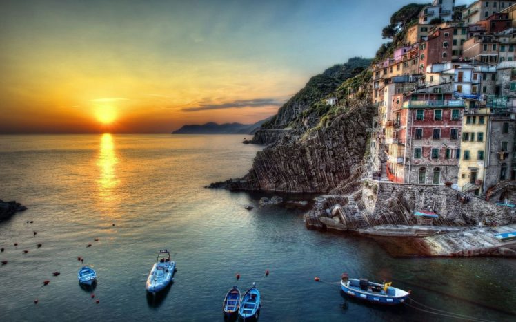 sunset, Italy HD Wallpaper Desktop Background