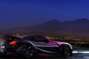 black, Cityscapes, Cars, Purple, Vehicles, Nissan, Z, Skyscapes