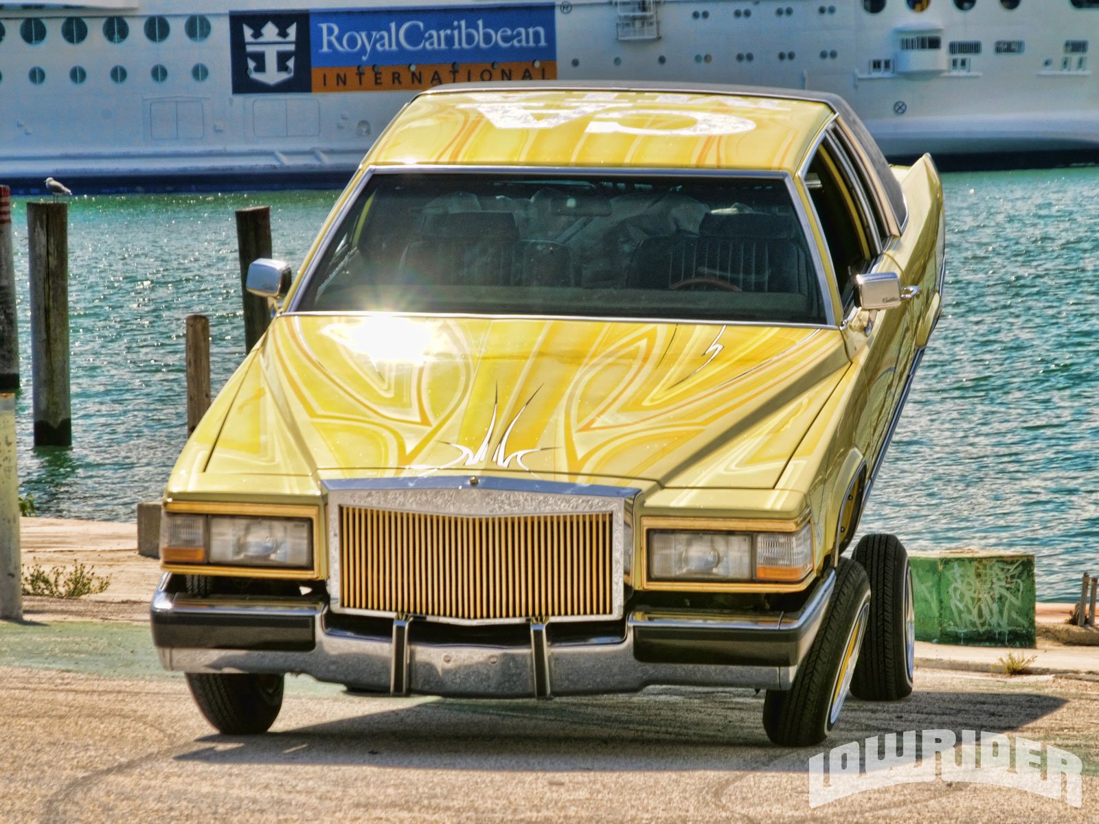 1984, Cadillac, Coupe, De, Ville, Custom, Tuning, Hot, Rods, Rod, Gangsta, Lowrider Wallpaper
