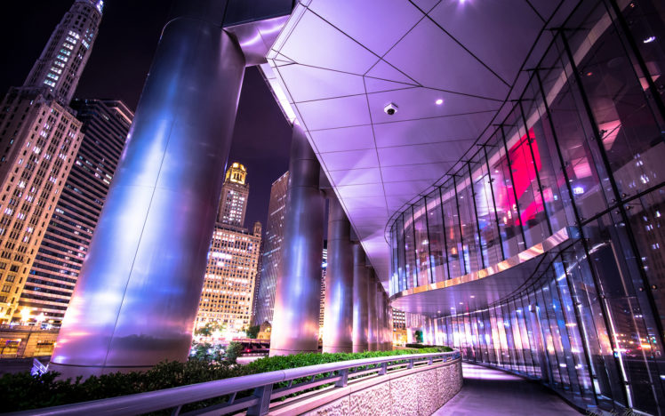 buildings, Skyscrapers, Night, Column HD Wallpaper Desktop Background