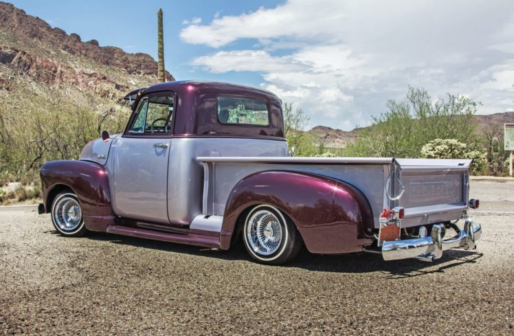 1952, Chevrolet, 3100, Custom, Pickup, Tuning, Hot, Rods, Rod, Gangsta, Lowrider, Truck HD Wallpaper Desktop Background