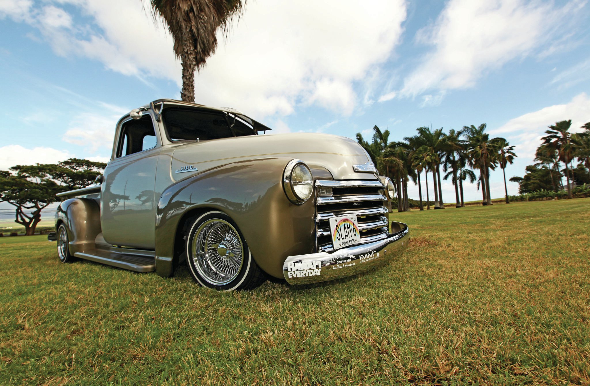 1953, Chevrolet, 3100, Custom, Pickup, Tuning, Hot, Rods, Rod, Gangsta, Lowrider, Truck Wallpaper