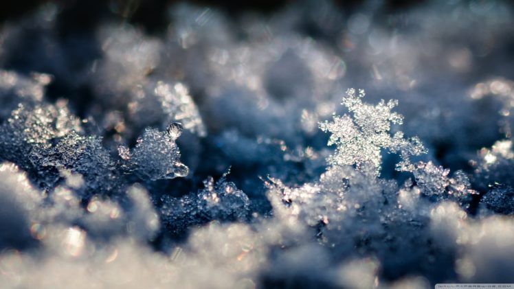 ice, Snowflakes, Slush HD Wallpaper Desktop Background