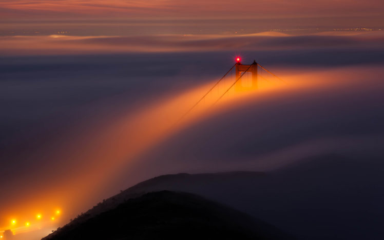 golden, Gate, Bridge, Bridge, San, Francisco, Fog, Mist HD Wallpaper Desktop Background