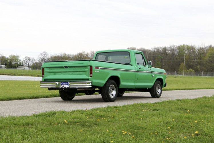 1973, Ford, F 100, Styleside, Pickup, Cars, Truck, Classic HD Wallpaper Desktop Background