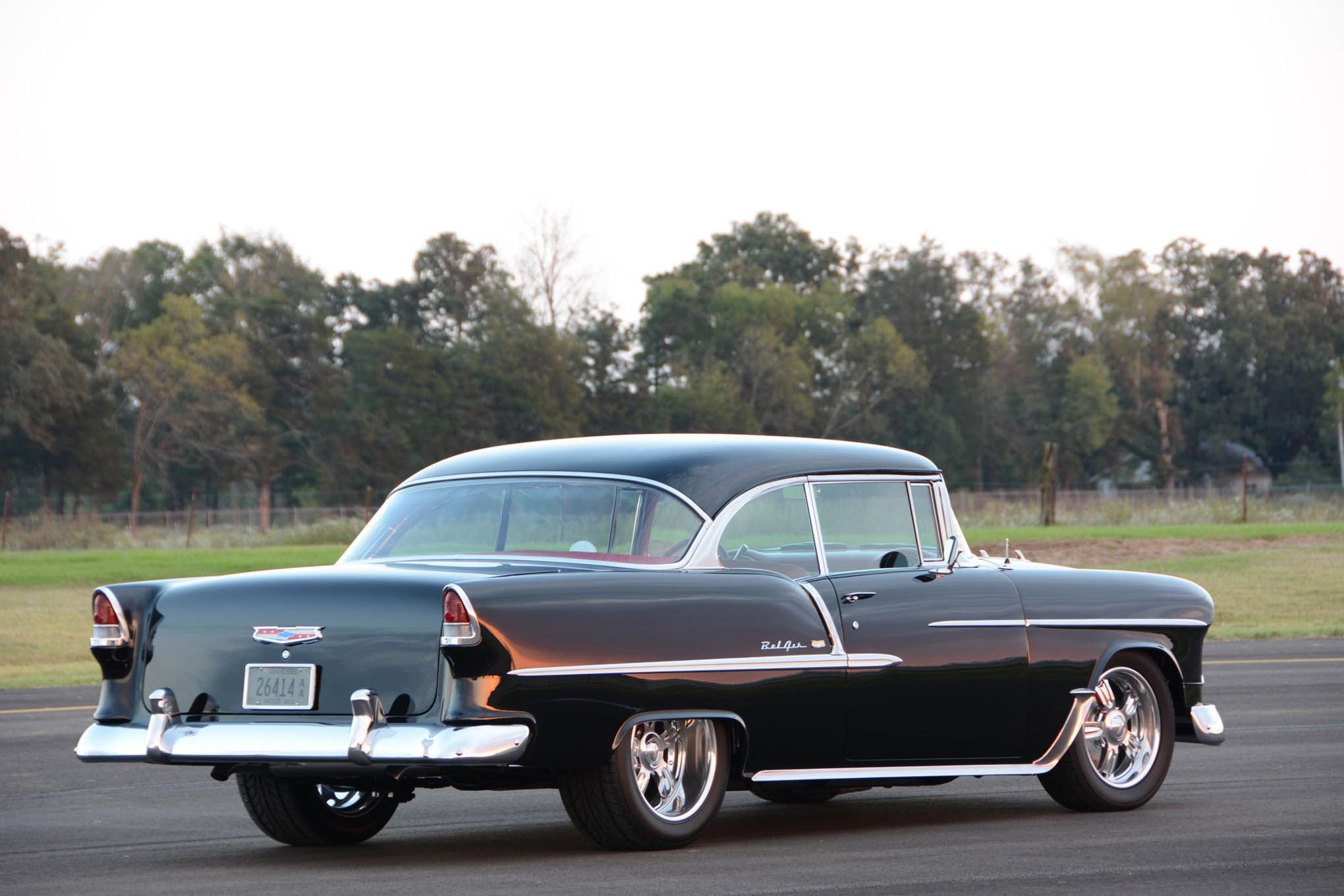 1955, Chevrolet, Bel, Air, Cars, Black, Classic, Modified Wallpaper