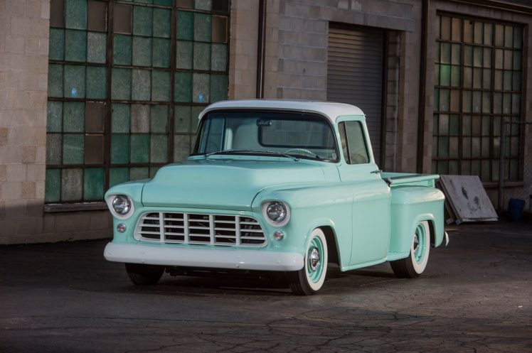 1955, Chevrolet, 3100, Cars, Pickup, Classic HD Wallpaper Desktop Background