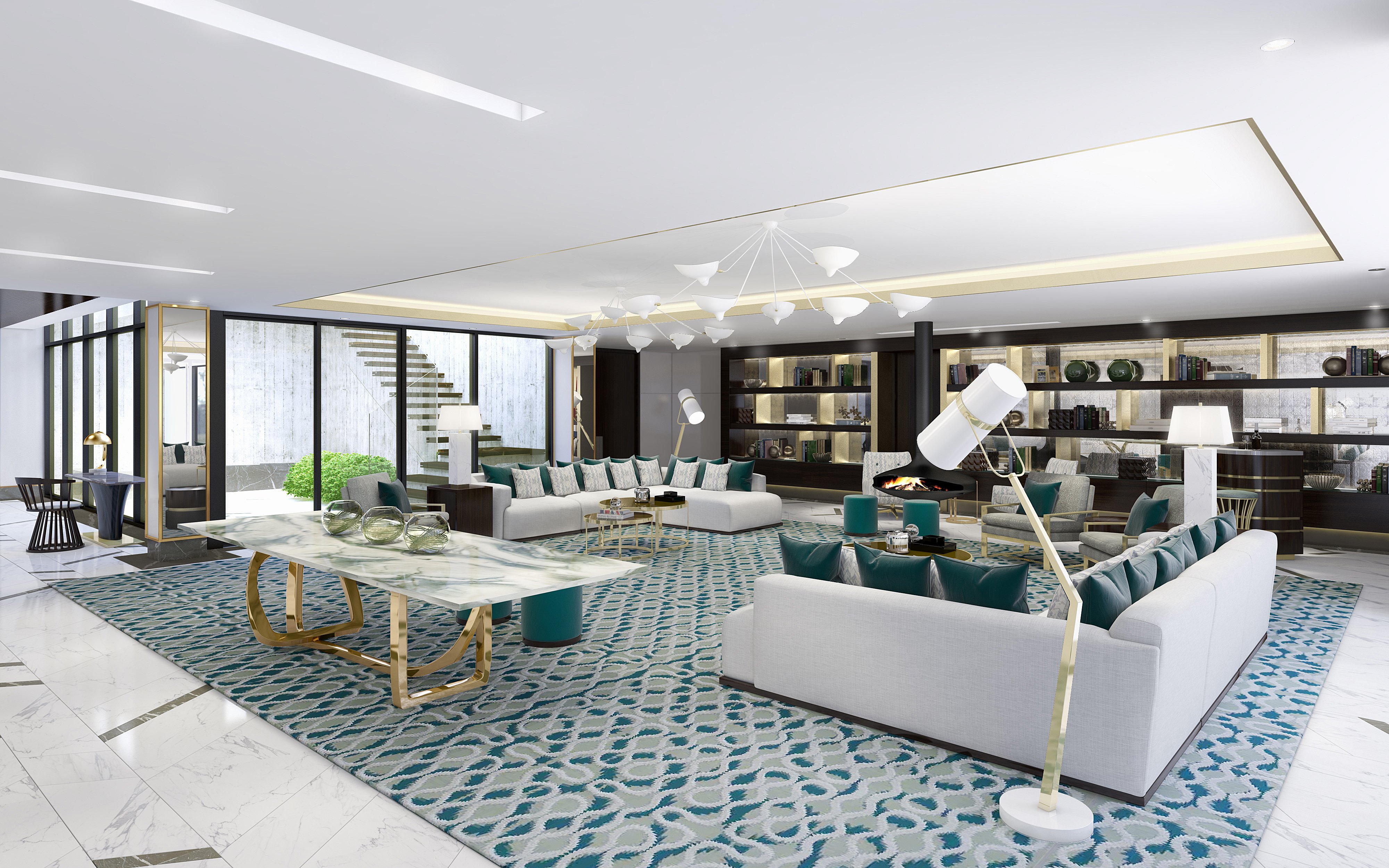 interior, Design, Room, Furniture, Architecture, House, Condo, Apartment Wallpaper