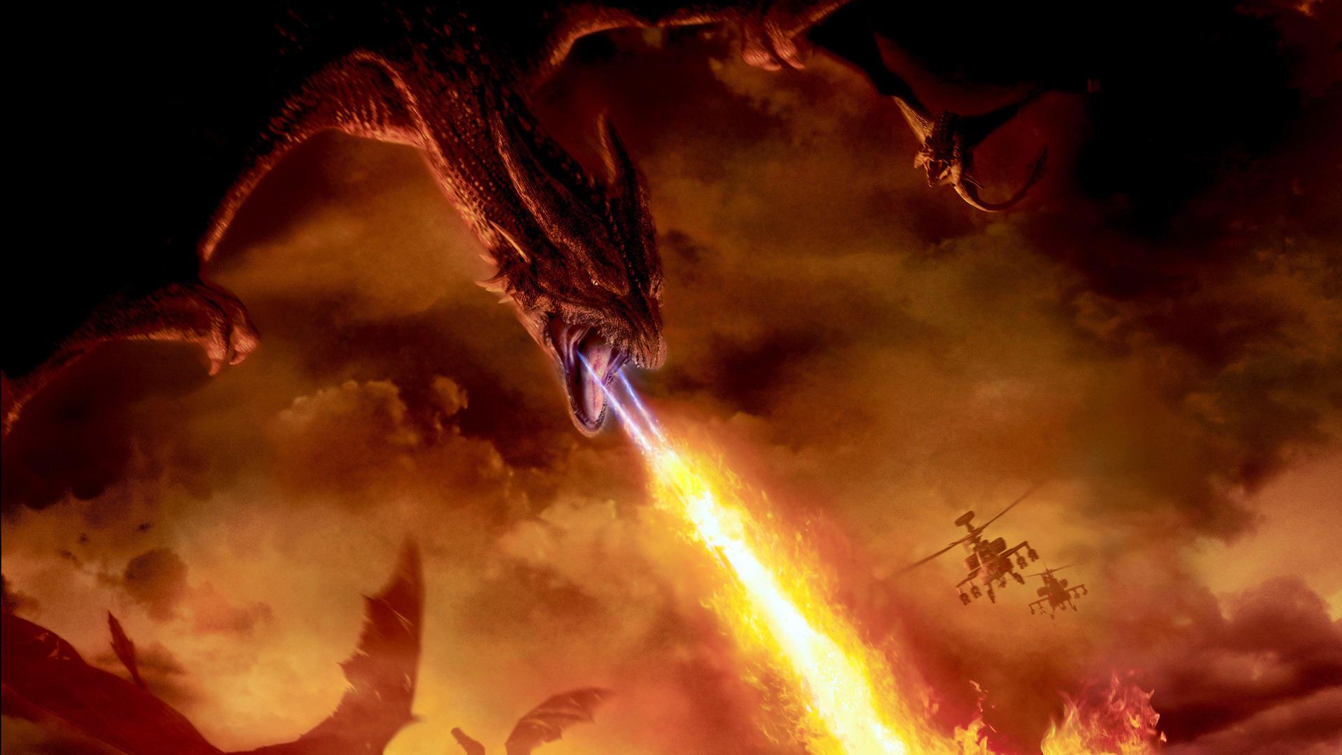 reign, Of, Fire, Dragon, Fire, Helicopter, London, Movies, Movie, Dragons, Battle Wallpaper