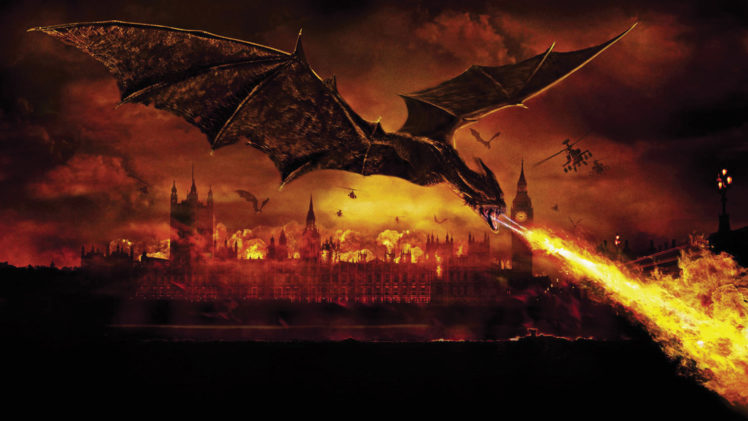 reign, Of, Fire, Dragon, Fire, Helicopter, London, Movies, Movie, Dragons HD Wallpaper Desktop Background