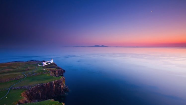 strait, Sea, Rock, Lighthouse HD Wallpaper Desktop Background