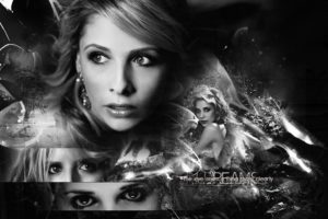 buffy, Vampire, Slayer, Supernatural, Dark, Horror, Thriller, Series, Action, Drama, Fantasy, Sarah, Michelle, Gellar, Poster