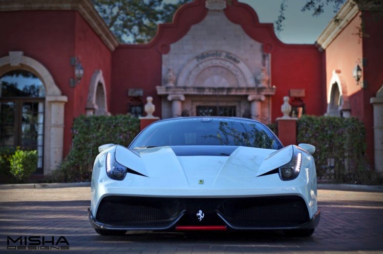 2016, Ferrari, 458, Misha, Design, Cars, Bobykit, White, Modified HD Wallpaper Desktop Background