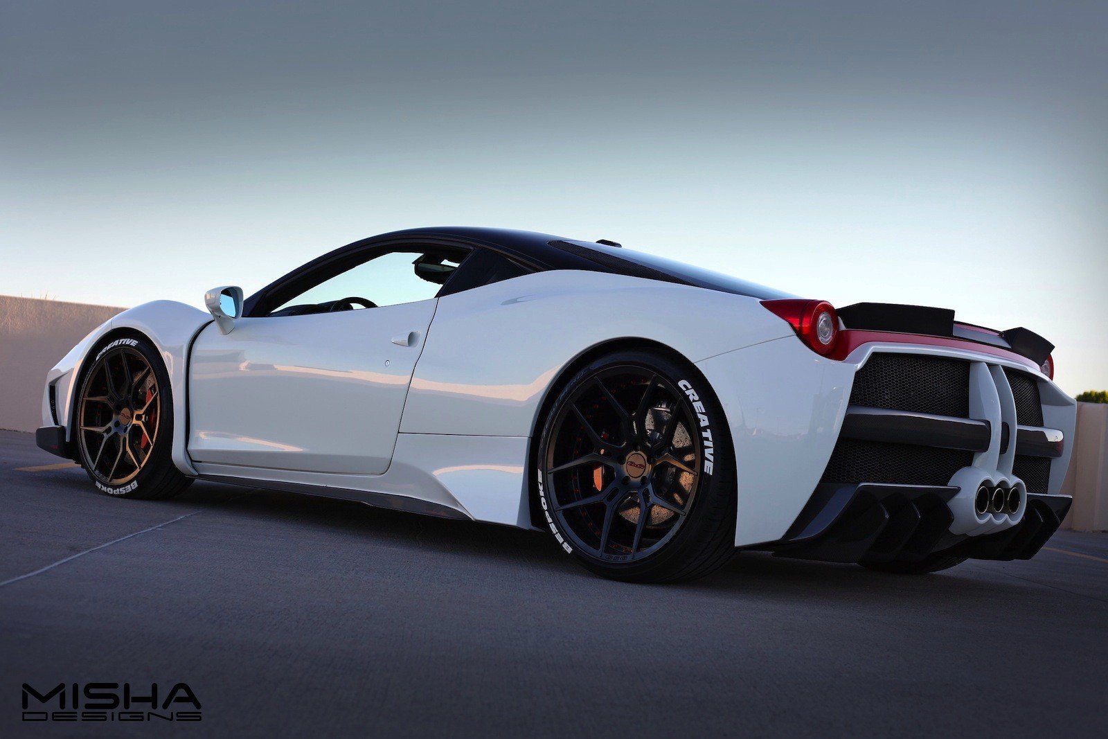 2016, Ferrari, 458, Misha, Design, Cars, Bobykit, White, Modified Wallpaper