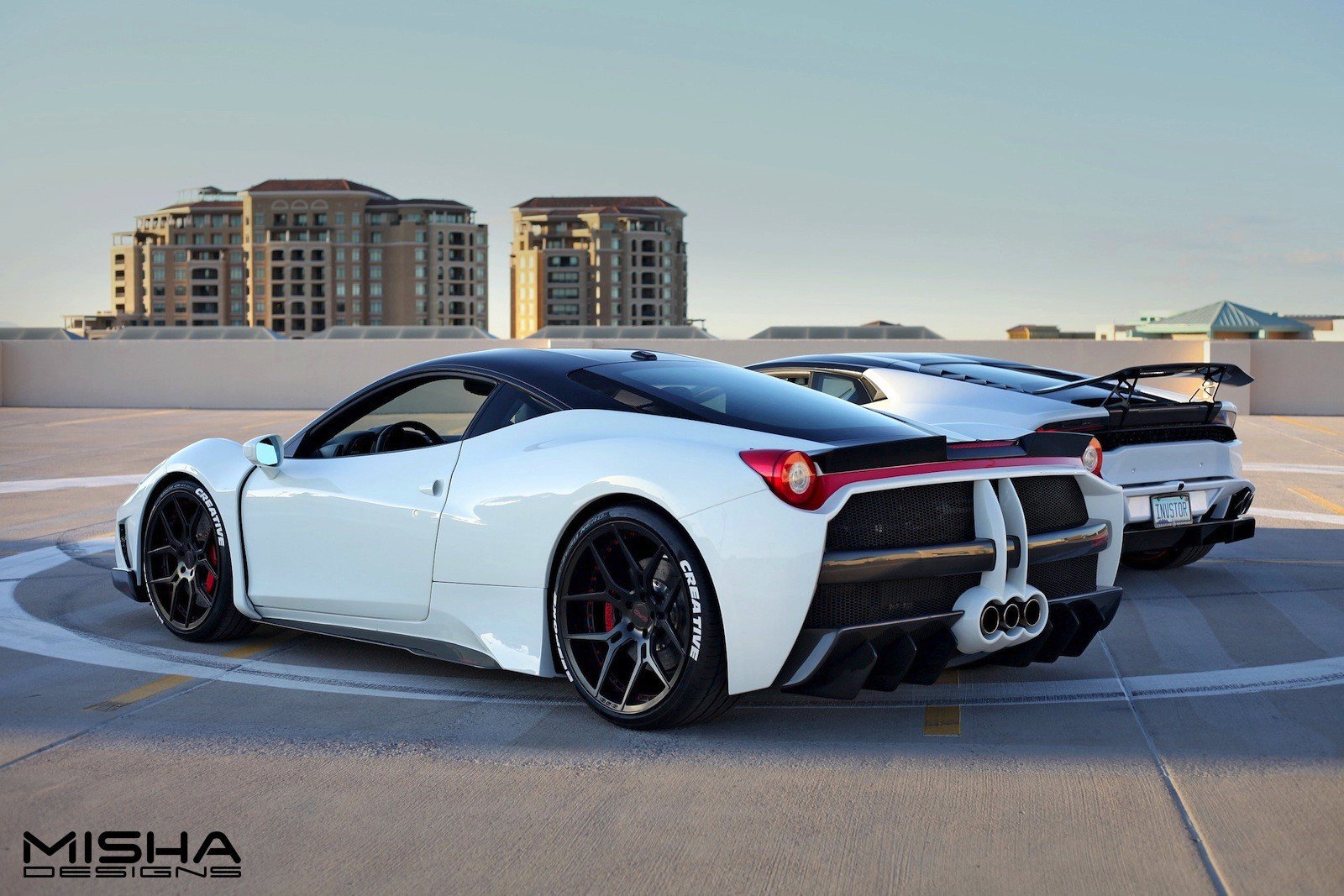 2016, Ferrari, 458, Misha, Design, Cars, Bobykit, White, Modified Wallpaper