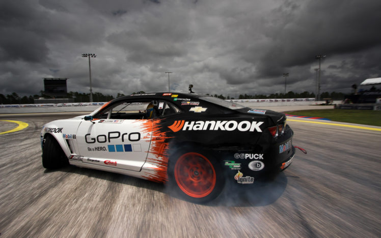 chevrolet, Camaro, Drift, Clouds, Race, Racing HD Wallpaper Desktop Background