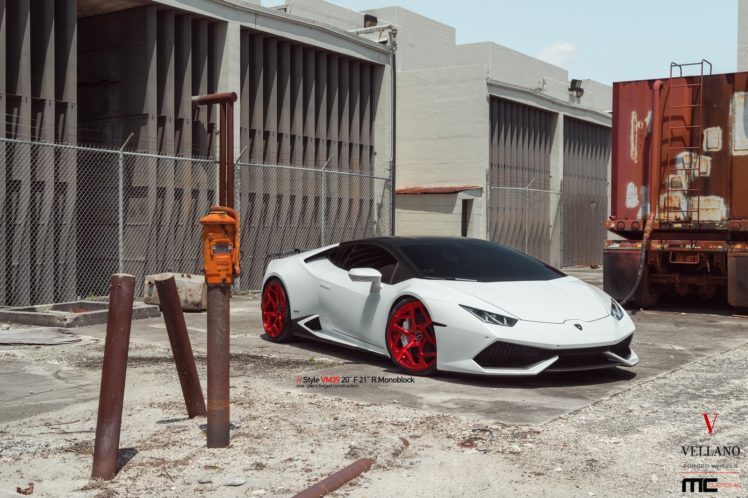 white, Lamborghini, Huracan, Vellano, Wheels, Cars HD Wallpaper Desktop Background