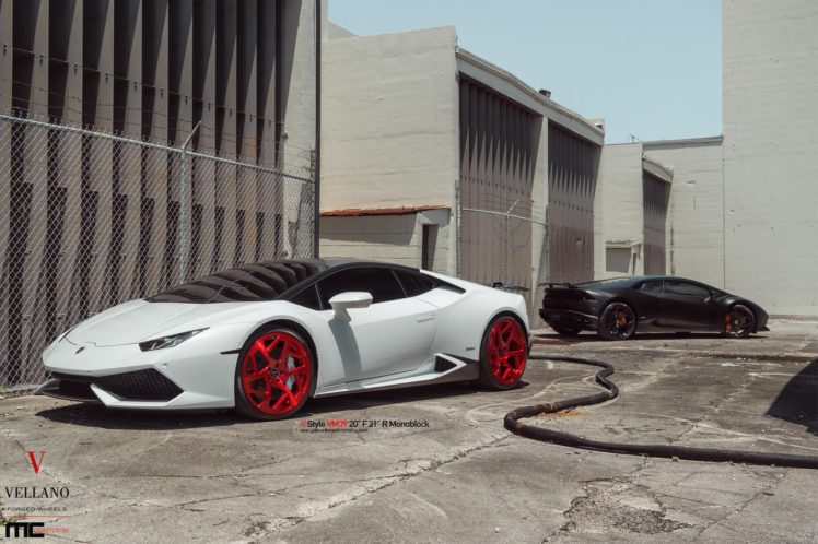 white, Lamborghini, Huracan, Vellano, Wheels, Cars HD Wallpaper Desktop Background