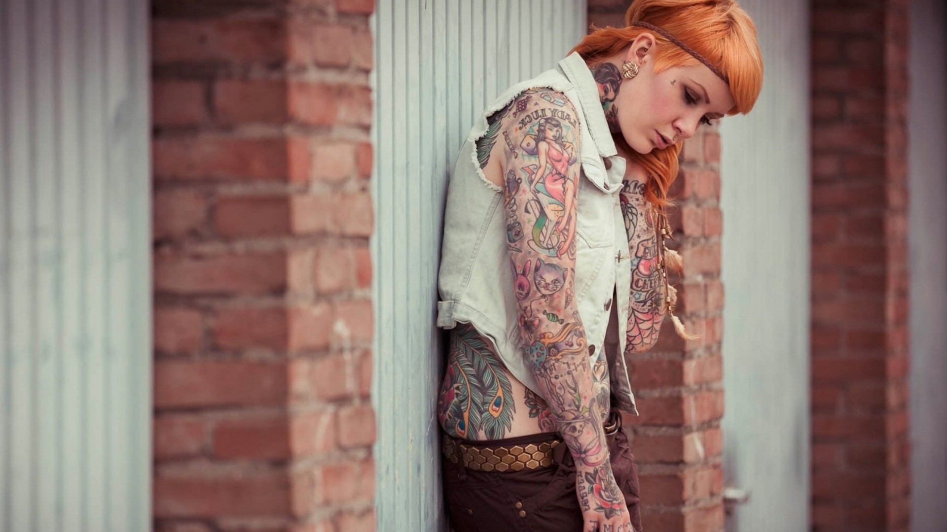 cute, Girl, Tattoo, Tattoos, Women, Emo, Glam Wallpaper