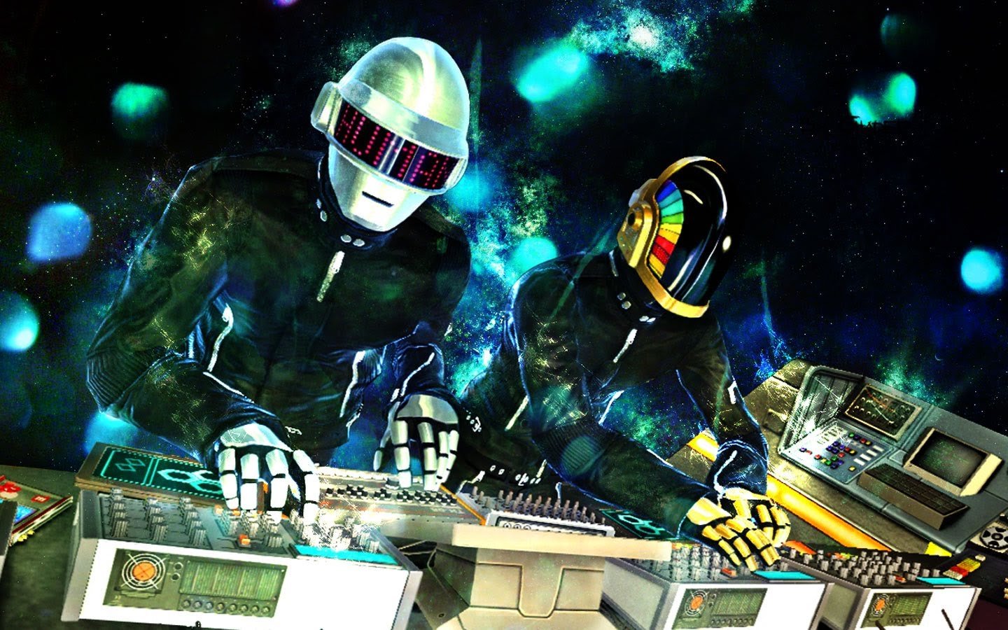 daft, Punk, Dubstep, Electro, House, Dance, Disco, Electronic, Robot, Cyborg Wallpaper