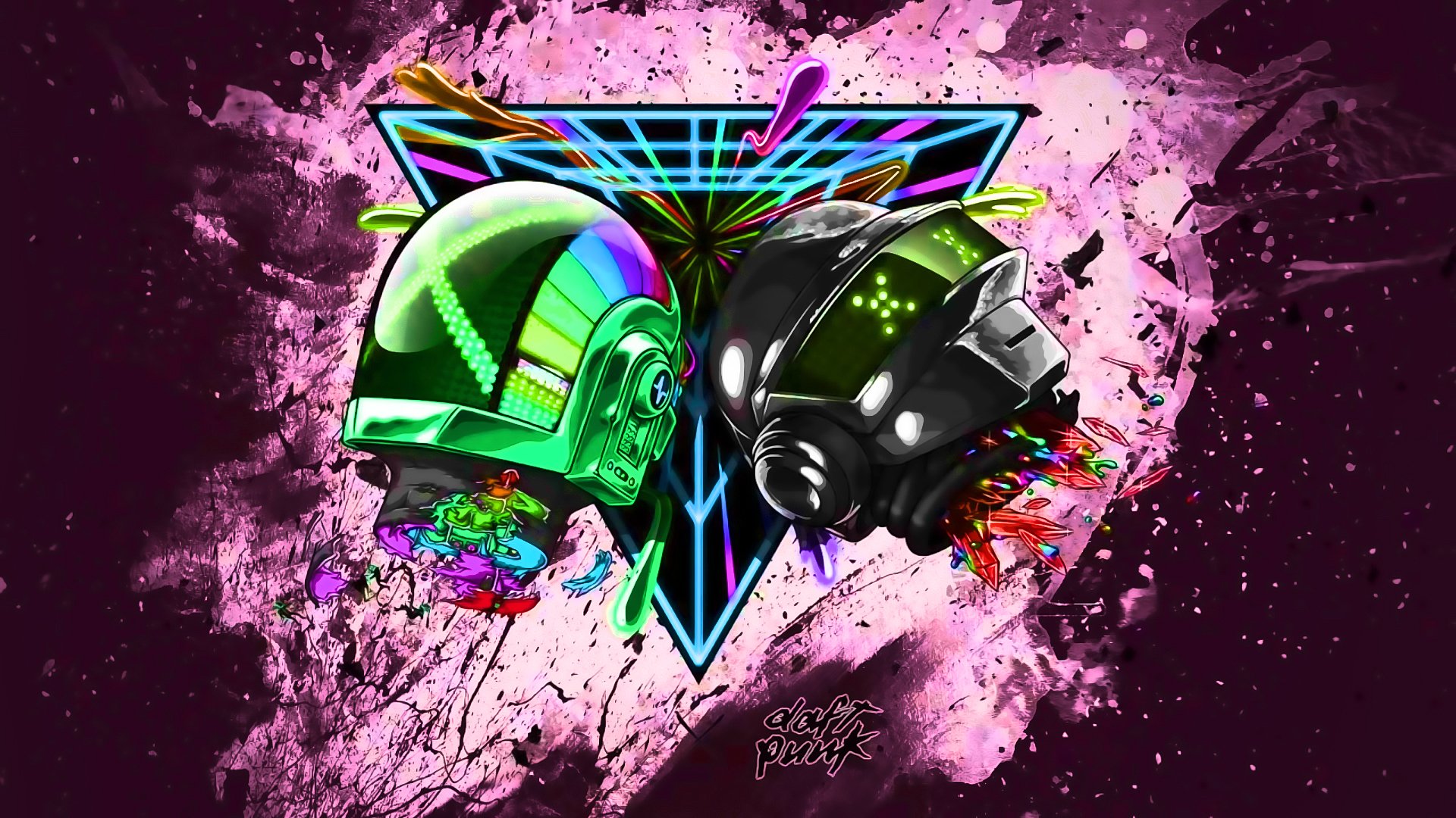 daft, Punk, Dubstep, Electro, House, Dance, Disco, Electronic, Robot, Cyborg Wallpaper