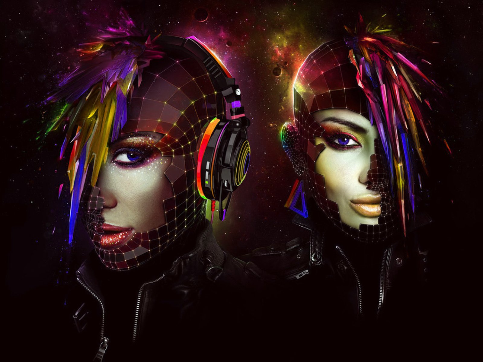 daft, Punk, Dubstep, Electro, House, Dance, Disco, Electronic, Robot, Cyborg Wallpaper