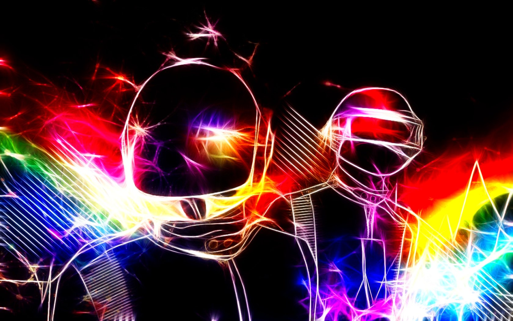 daft, Punk, Dubstep, Electro, House, Dance, Disco, Electronic, Robot, Cyborg Wallpaper