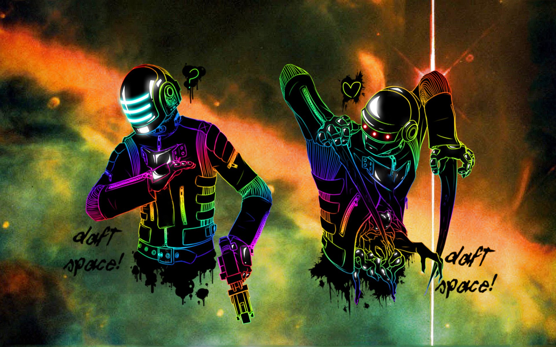daft, Punk, Dubstep, Electro, House, Dance, Disco, Electronic, Robot, Cyborg Wallpaper