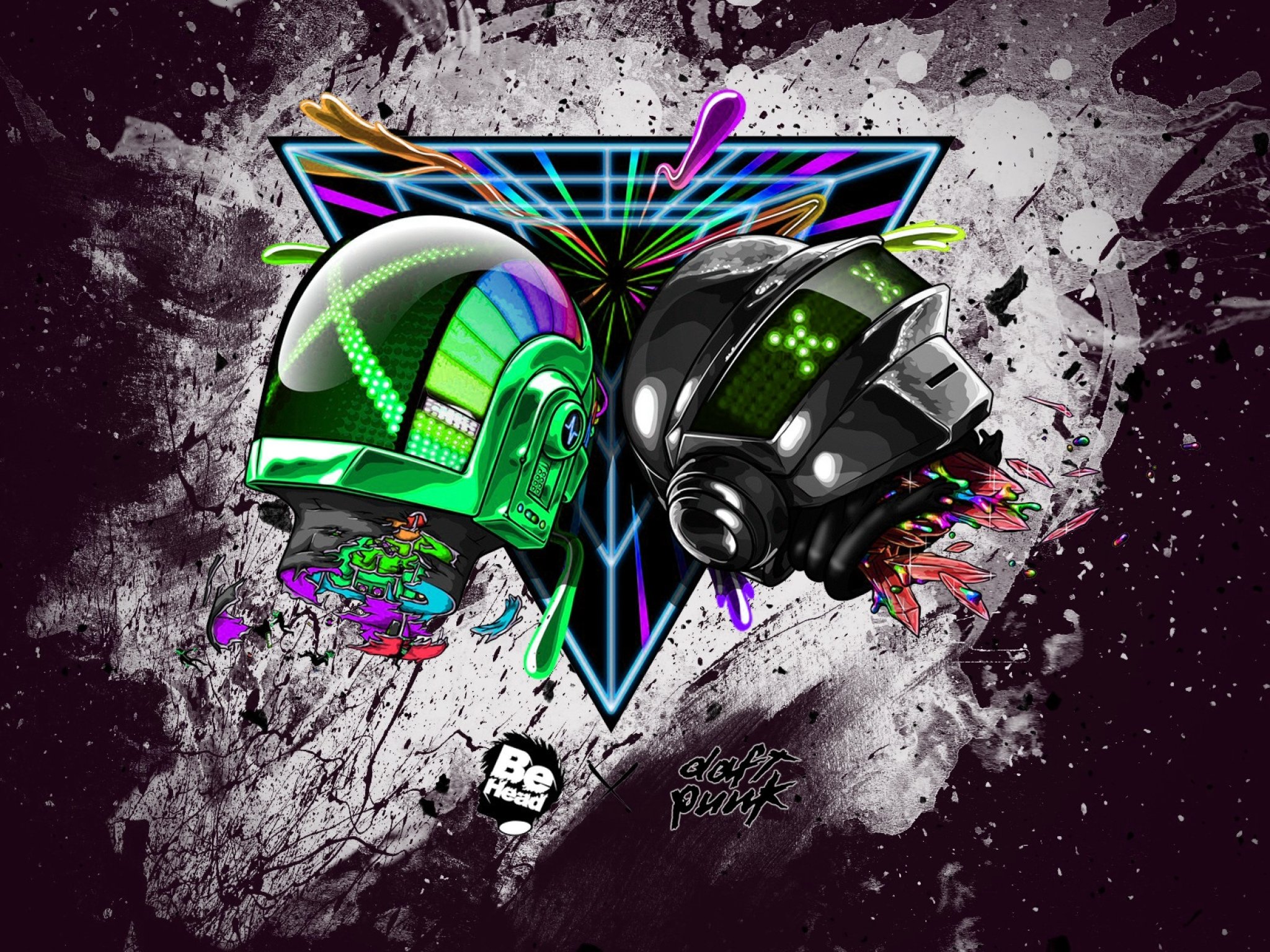 daft, Punk, Dubstep, Electro, House, Dance, Disco, Electronic, Robot, Cyborg Wallpaper