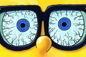 spongebob, Squarepants, Humor, Funny, Glasses, Eye, Eyes