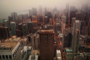 united, States, City, Chicago, Homes, Could, Mist, Morning, Evening, Fog