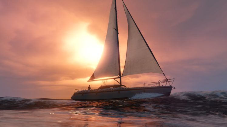 barco, Vela, Mar, Sol HD Wallpaper Desktop Background
